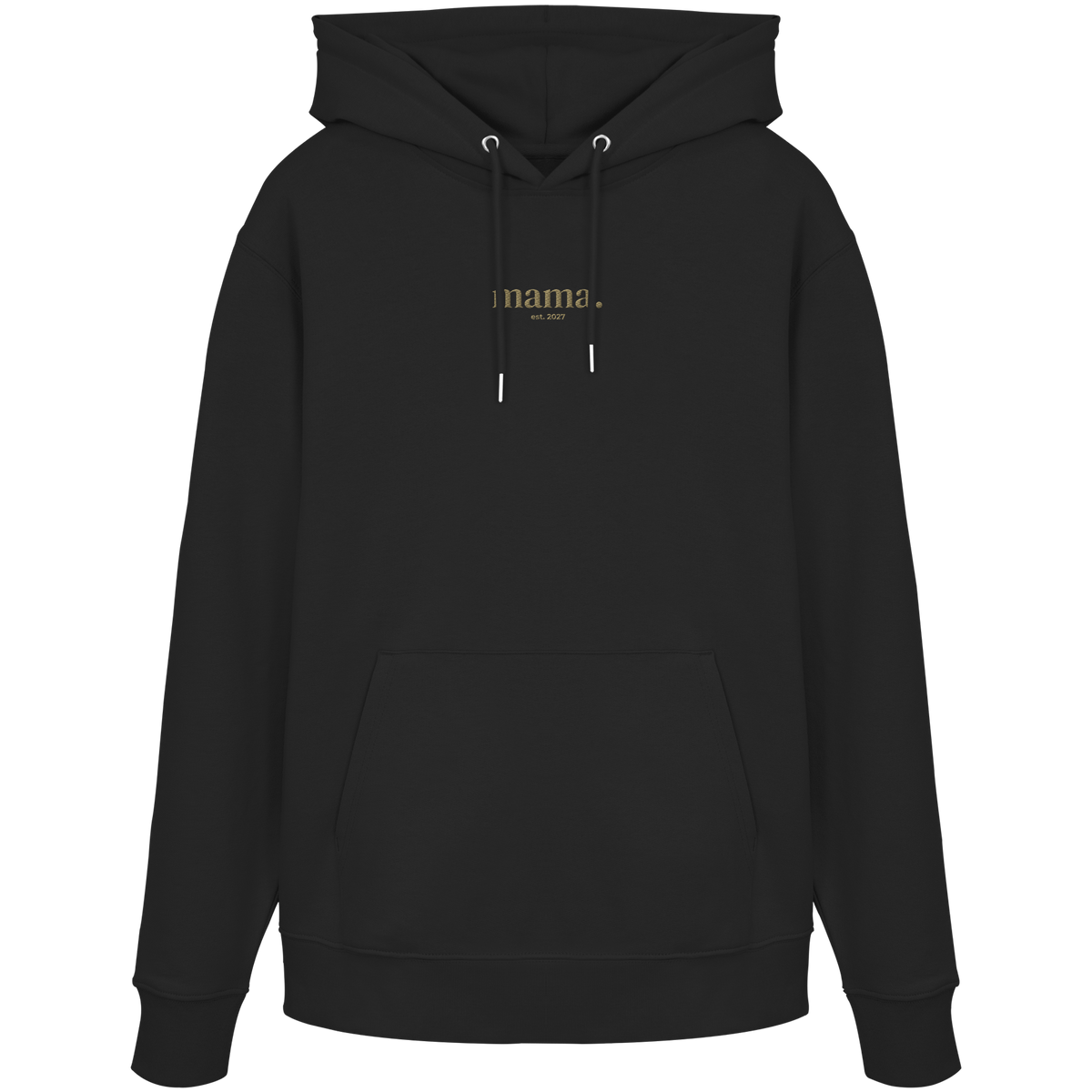 Hoodie / mama. - est. 2027 (gold gestickt)  - Organic Hoodie