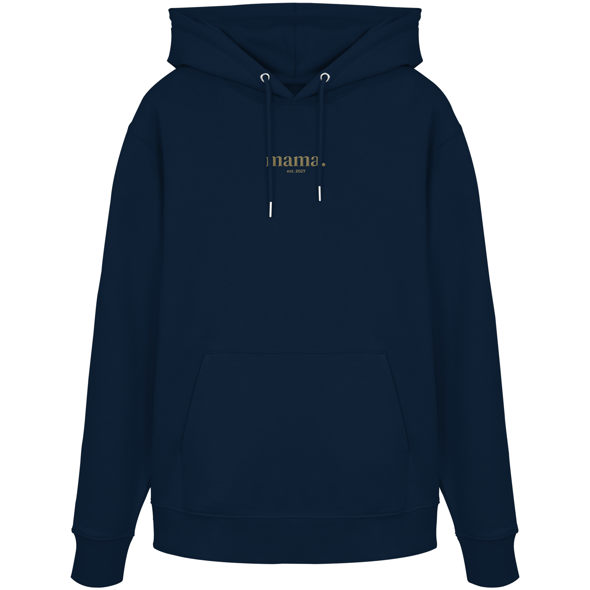 Hoodie / mama. - est. 2027 (gold gestickt)  - Organic Hoodie