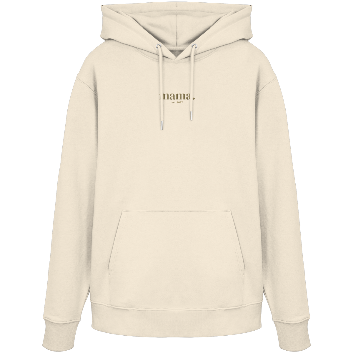 Hoodie / mama. - est. 2027 (gold gestickt)  - Organic Hoodie