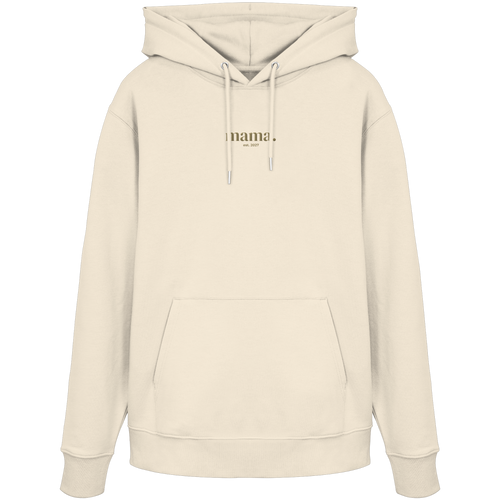 Hoodie / mama. - est. 2027 (gold gestickt)  - Organic Hoodie